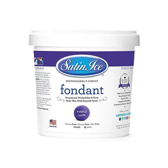 Satin Ice Vanilla Fondant Purple 2 lb