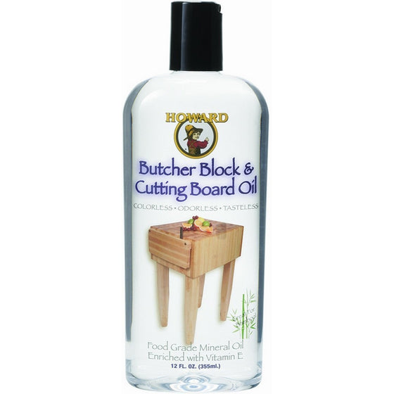 Howard BBB012 Cutting Board Oil, 12-Ounce