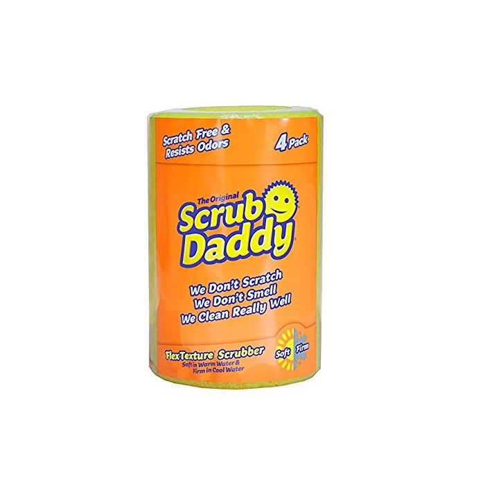Scrub Daddy - Original Scratch-Free Flex Texture Scrubber - 4 Count
