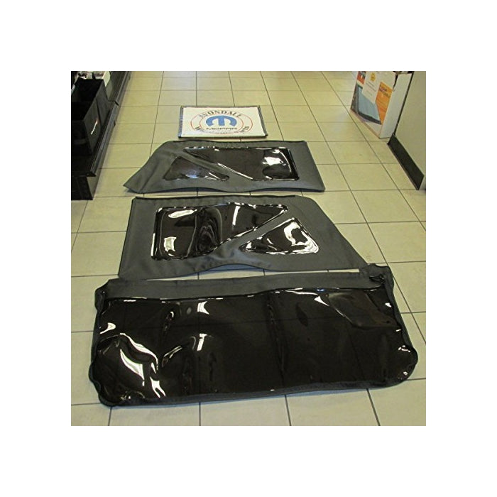 2011-2014 Jeep Wrangler 2 door Black top rear window replacement kit tinted OEM