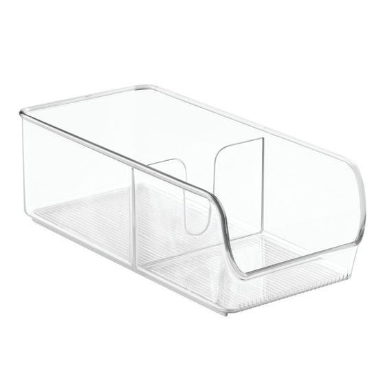 InterDesign Linus Spice Packet Organizer Bin – Storage Container for Kitchen Pantry, Cabinet or Countertops, Clear