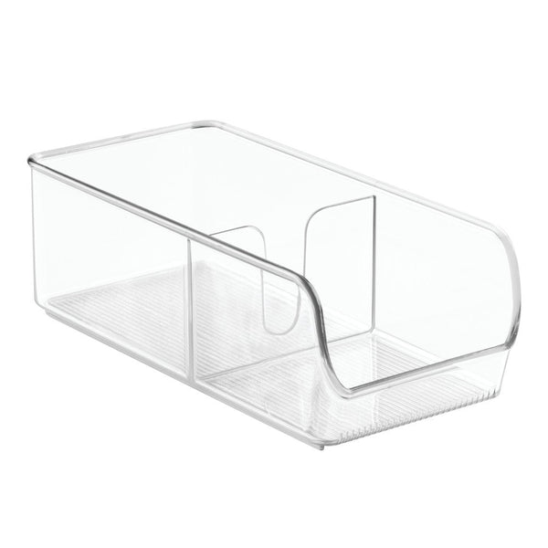 InterDesign Linus Spice Packet Organizer Bin – Storage Container for Kitchen Pantry, Cabinet or Countertops, Clear