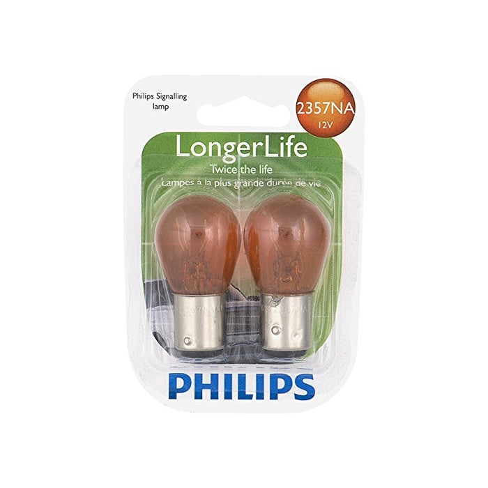 Philips 2357NA LongerLife Miniature Bulb, 2 Pack