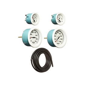 Sierra International Arctic 4 Gauge Outboard Set Includes Speedometer, Tachometer, Voltmeter & Fuel Gauges