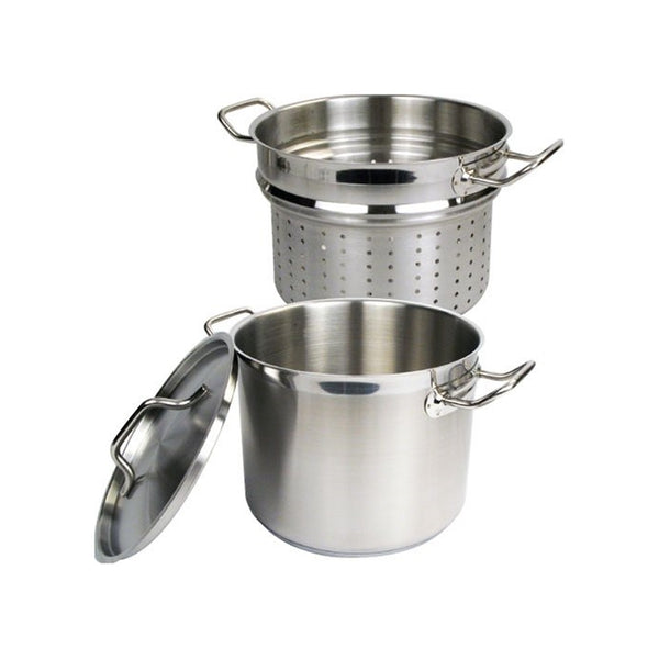 Winware Stainless 16 Quart Steamer/Pasta Cooker with Cover