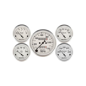Auto Meter 1601 Old Tyme White Street Rod Kit
