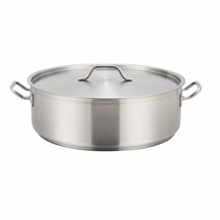 Winware Stainless Steel 20 Quart Brasier with Cover