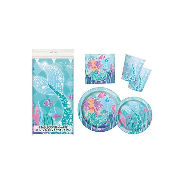 Mermaid Birthday Party Supplies Pack - Serves 16