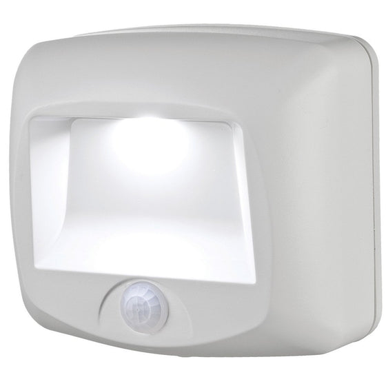 Mr. Beams MB530 Wireless Battery-Operated Indoor/Outdoor Motion-Sensing LED Step/Stair Light, White