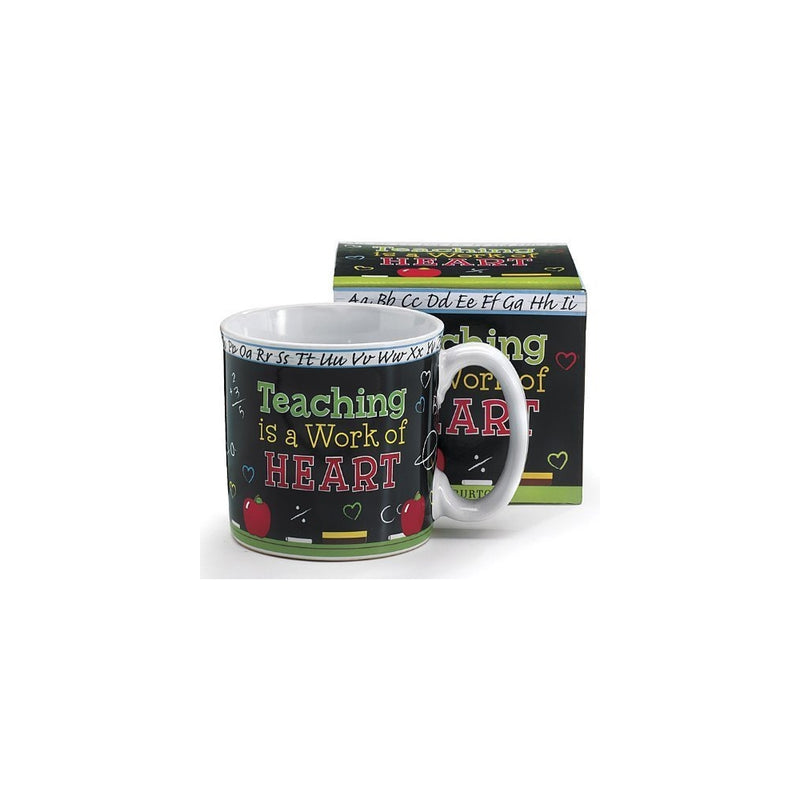 Teaching Is A Work Of Heart Teacher's Coffee Mug With Gift Box