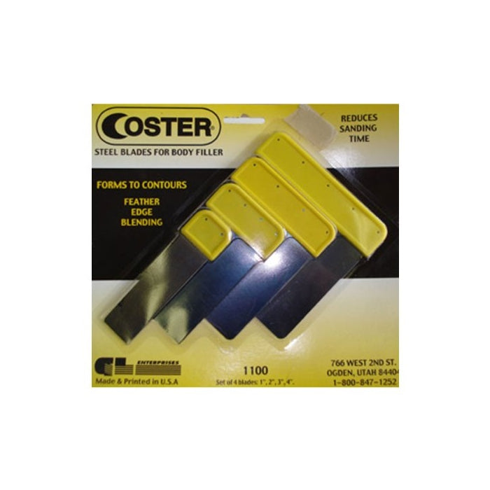 Coster 1100 Steel Autobody Spreader Assortment 4 Pack