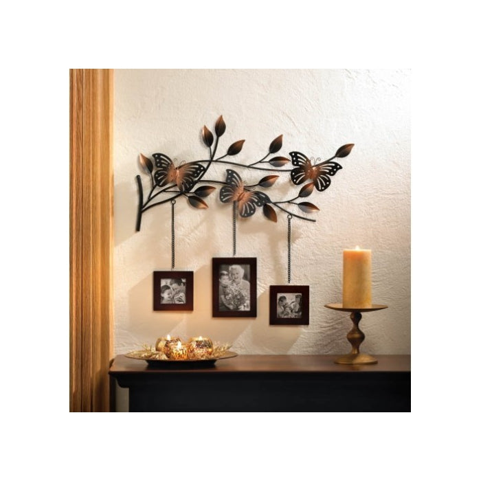 Koehler Home Decor Butterfly Wood Picture Photo Memories Frames Hanging Wall Decor