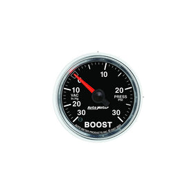 Auto Meter 3859 GS 2-1/16" 30 in. Hg/30 PSI Full Sweep Electric Vacuum/Boost Gauge
