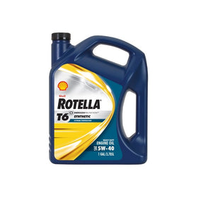 Shell Rotella T6 Full Synthetic Heavy Duty Engine Diesel Oil 5W-40, 1 Gallon, Pack of 3