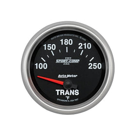 Auto Meter 7657 Sport-Comp II 2-5/8" 100-250 F Short Sweep Electric Transmission Temperature Gauge