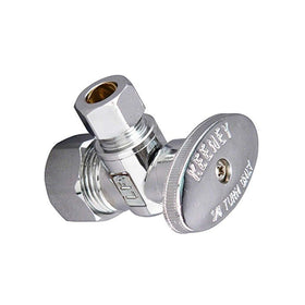 Plumb Pak PP2659PCLF Quarter Angle Valve 5/8-Inch Coarse Thread Inlet by 3/8-Inch Od Outlet Lead Free,