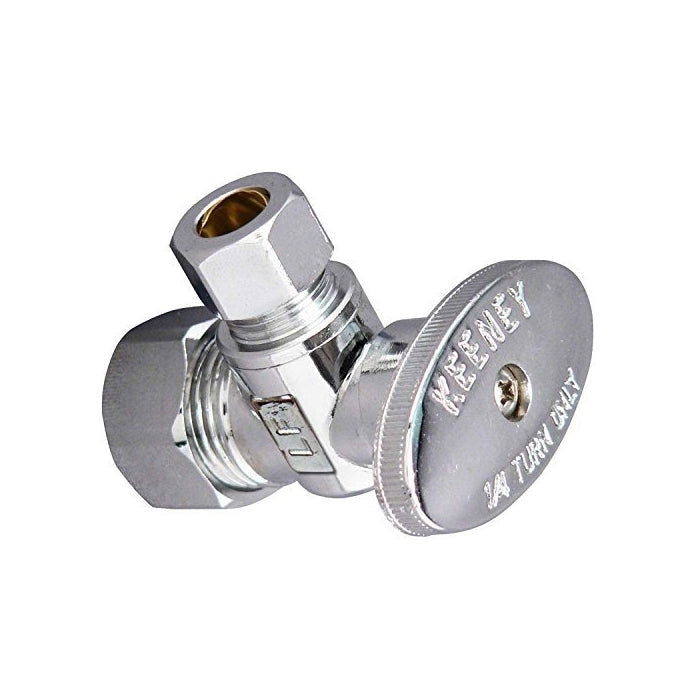 Plumb Pak PP2659PCLF Quarter Angle Valve 5/8-Inch Coarse Thread Inlet by 3/8-Inch Od Outlet Lead Free,
