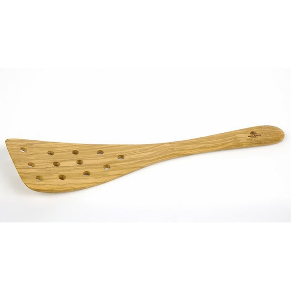 Berard Olive-Wood Handcrafted Curved Spatula with Holes