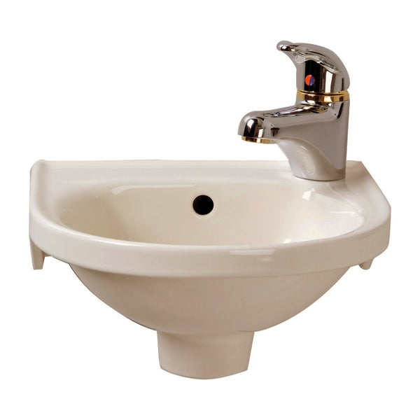 Barclay 4-521BQ Rosanna Wall Hung Bathroom Sink in Bisque