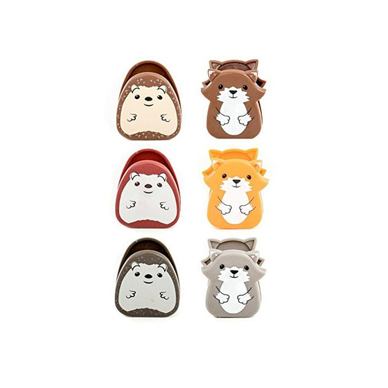 Kikkerland Woodlands Bag Clip, Set of 6