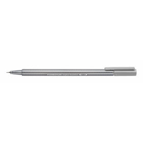 Staedtler Triplus Fineliner Marker Pen - 0.3 mm - Silver Gray