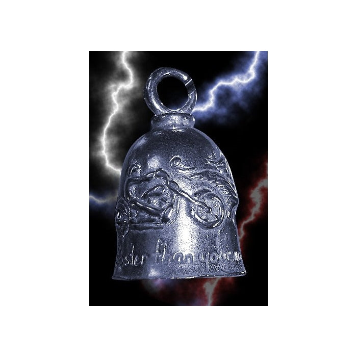 Guardian Never Ride Faster Than Your Angel Can Fly Motorcycle Biker Luck Riding Bell or Key Ring
