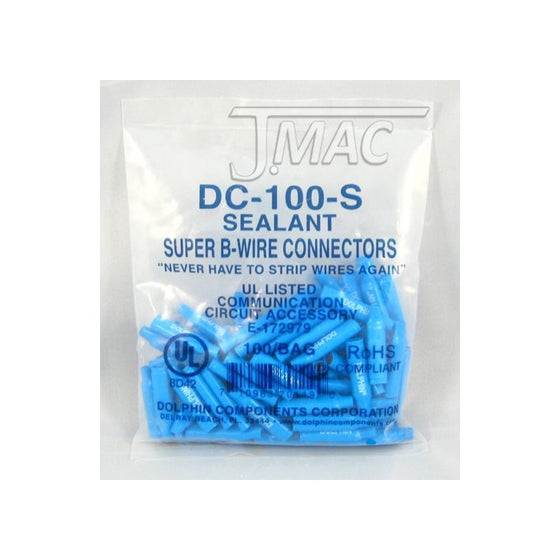 Dolphin DC-100S Super B Connector w/Sealant 100 Pcs.