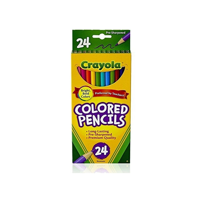 Crayola Colored Pencils Long 24 in a Pack (Pack of 4) 96 Pencils Total