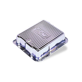 B&M 70289 Chrome Steel Extra Depth Transmission Pan