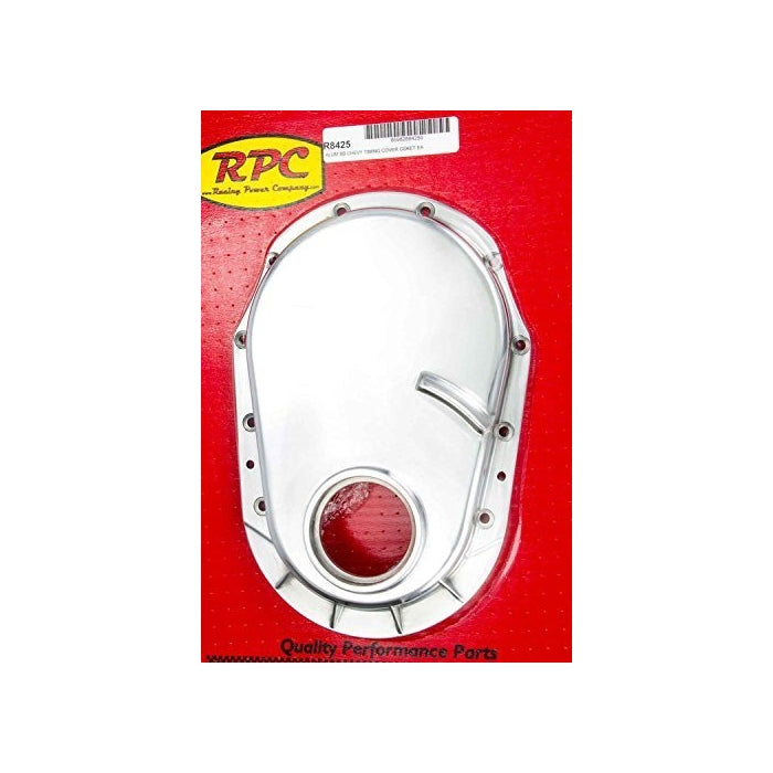 Racing Power Company R8425 Polished Aluminum Timing Chain Cover for Big Block Chevy