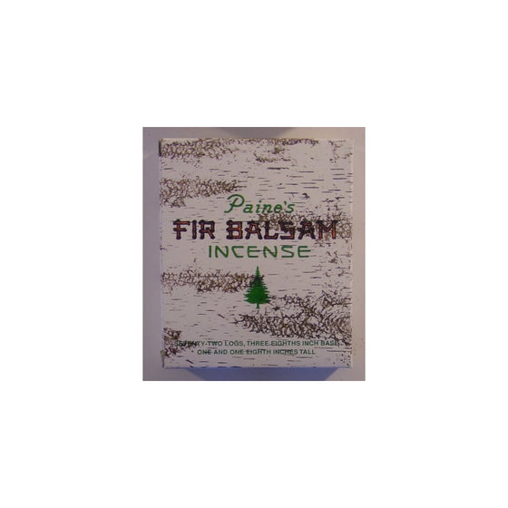 1 X 72 Balsam Logs - Paine's Fir Balsam Incense