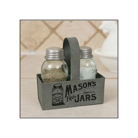 Mason's Jars Box Salt And Pepper Caddy