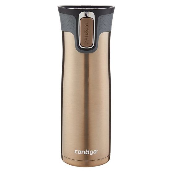 Contigo AUTOSEAL West Loop Stainless Steel Travel Mug, 20 oz, Latte