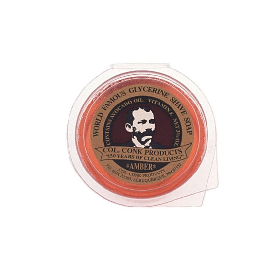 Colonel Ichabod Conk AMBER Super Bar Shave Soap 3-3/4 oz - Extra Large Size