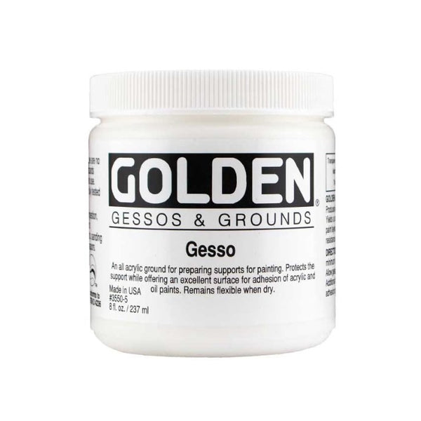 Golden Acrylic Gesso - 8 oz Jar