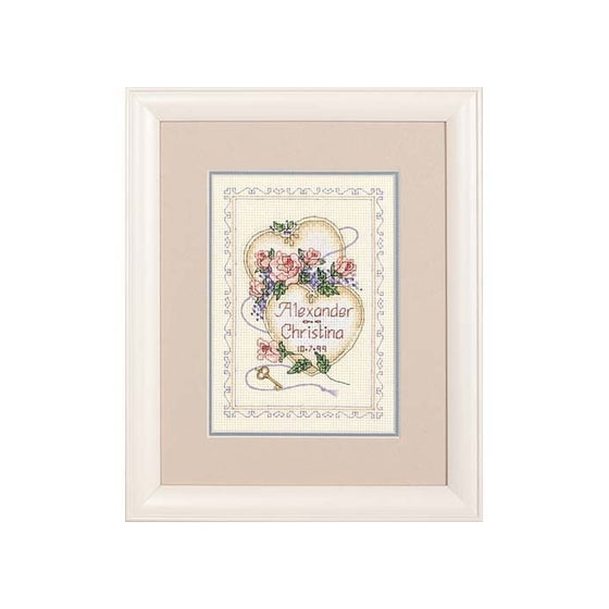 Dimensions Needlecrafts Counted Cross Stitch, United Hearts Wedding Record
