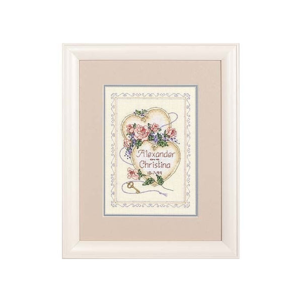 Dimensions Needlecrafts Counted Cross Stitch, United Hearts Wedding Record