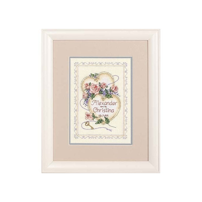 Dimensions Needlecrafts Counted Cross Stitch, United Hearts Wedding Record