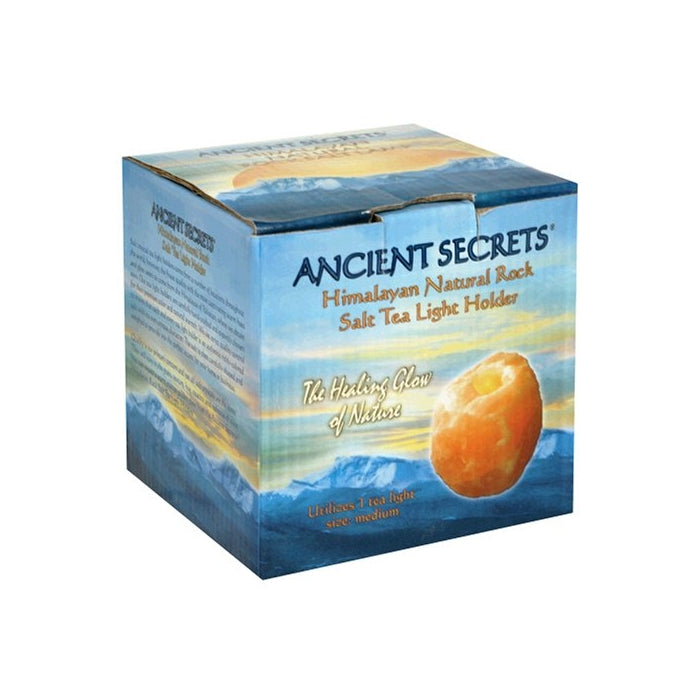 Ancient Secrets Himalayan Natural Rock Salt Tea Light Holder Medium 3-5 lbs.