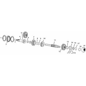 Andrews Mainshaft for Sportster 258190