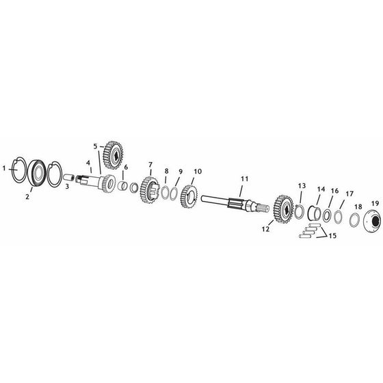 Andrews Mainshaft for Sportster 258190