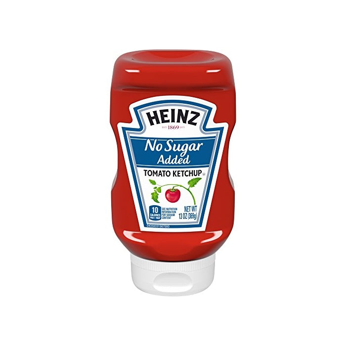 Heinz Tomato Ketchup, No Sugar Added, 13 Ounce (Pack of 6) (Packaging May Vary)