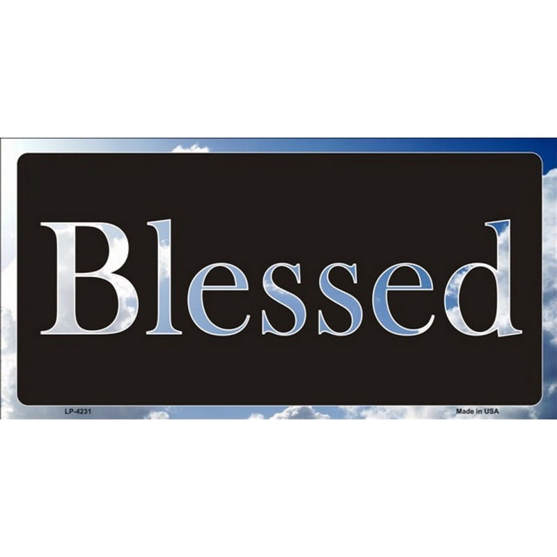 Blessed (Clouds) License Plates Plate Tag Tags auto vehicle car front