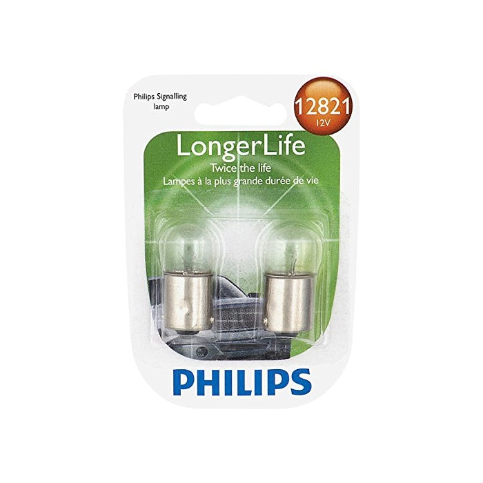 Philips 12821LLB2 LongerLife Miniature Bulb, 2 Pack