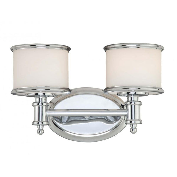 Vaxcel CR-VLU002CH Carlisle 2 Light Vanity Light, Chrome Finish