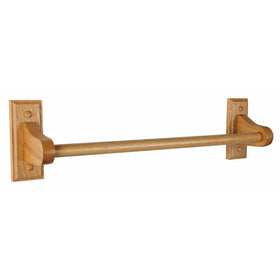 Design House 561175 Dalton Towel Bar, 24-Inch, Honey Oak Finish