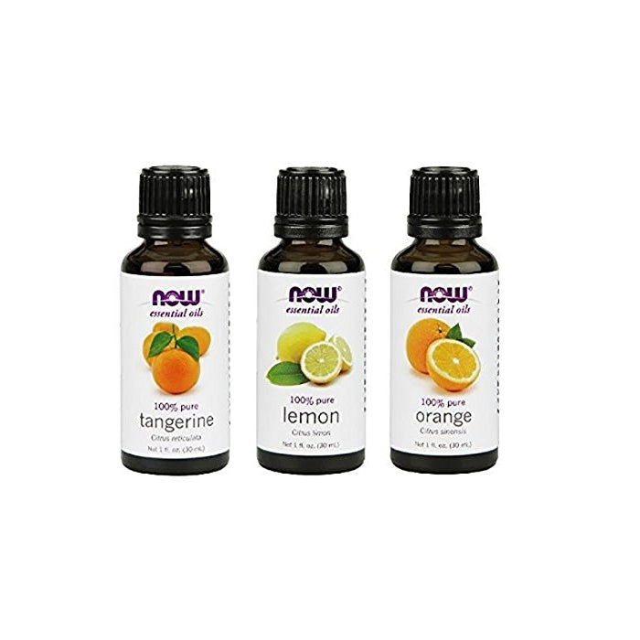 3-Pack Variety of NOW Essential Oils: Citrus Blend - Orange, Tangerine, Lemon