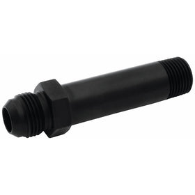 Allstar ALL90046 Black Anodized Aluminum 4" Length Oil Inlet 10AN Male to 1/2 NPT Male Fitting