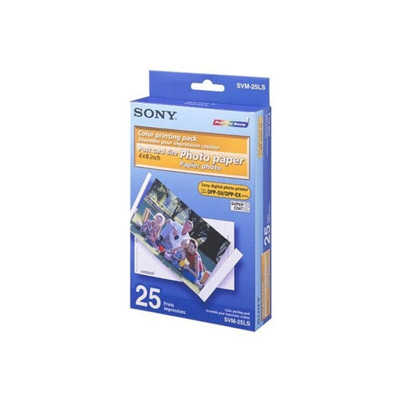 Sony SVM-25LS Color Printing Pack, Cartridge and Postcard Size Photo Paper