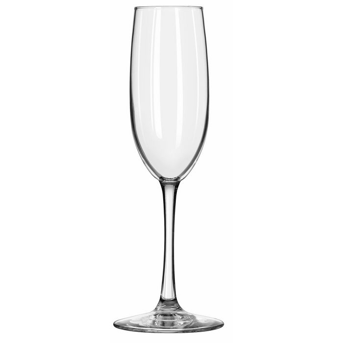 Libbey Glassware 7500 Vina Flute, 8 oz. (Pack of 12)